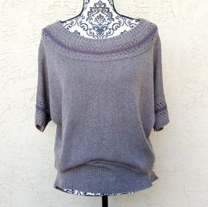 Design History knit short sleeve sweater